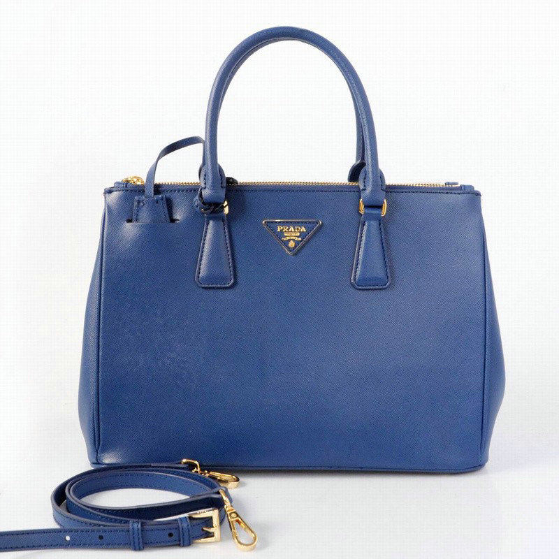 2014 Prada saffiano calfskin 33cm tote BN2274 roya blue